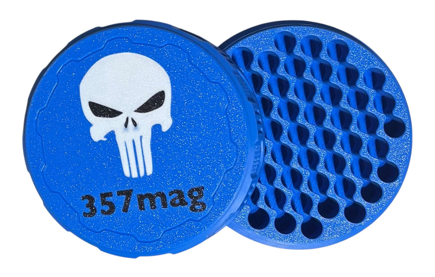 4-1/4" Ammo Can II - 357 - Punisher Lid - Cobalt Blue