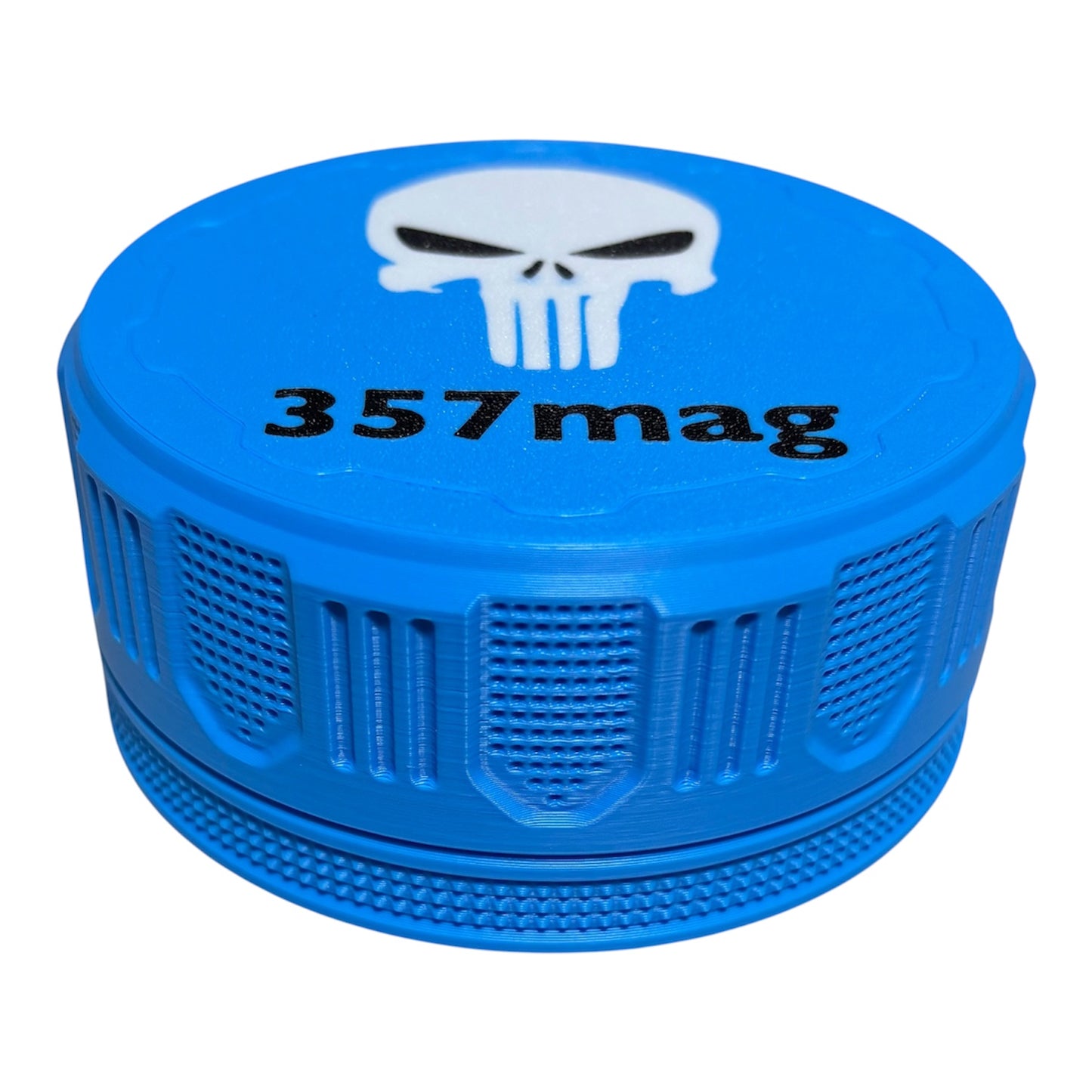 4-1/4" Ammo Can II - 357 - Punisher Lid - Cyan