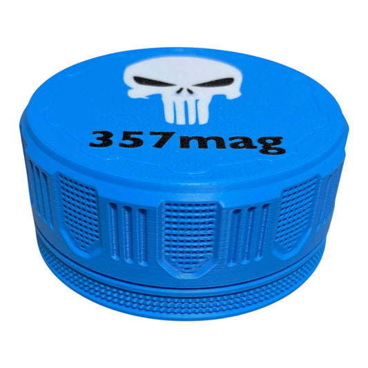 4-1/4" Ammo Can II - 357 - Punisher Lid - Cyan