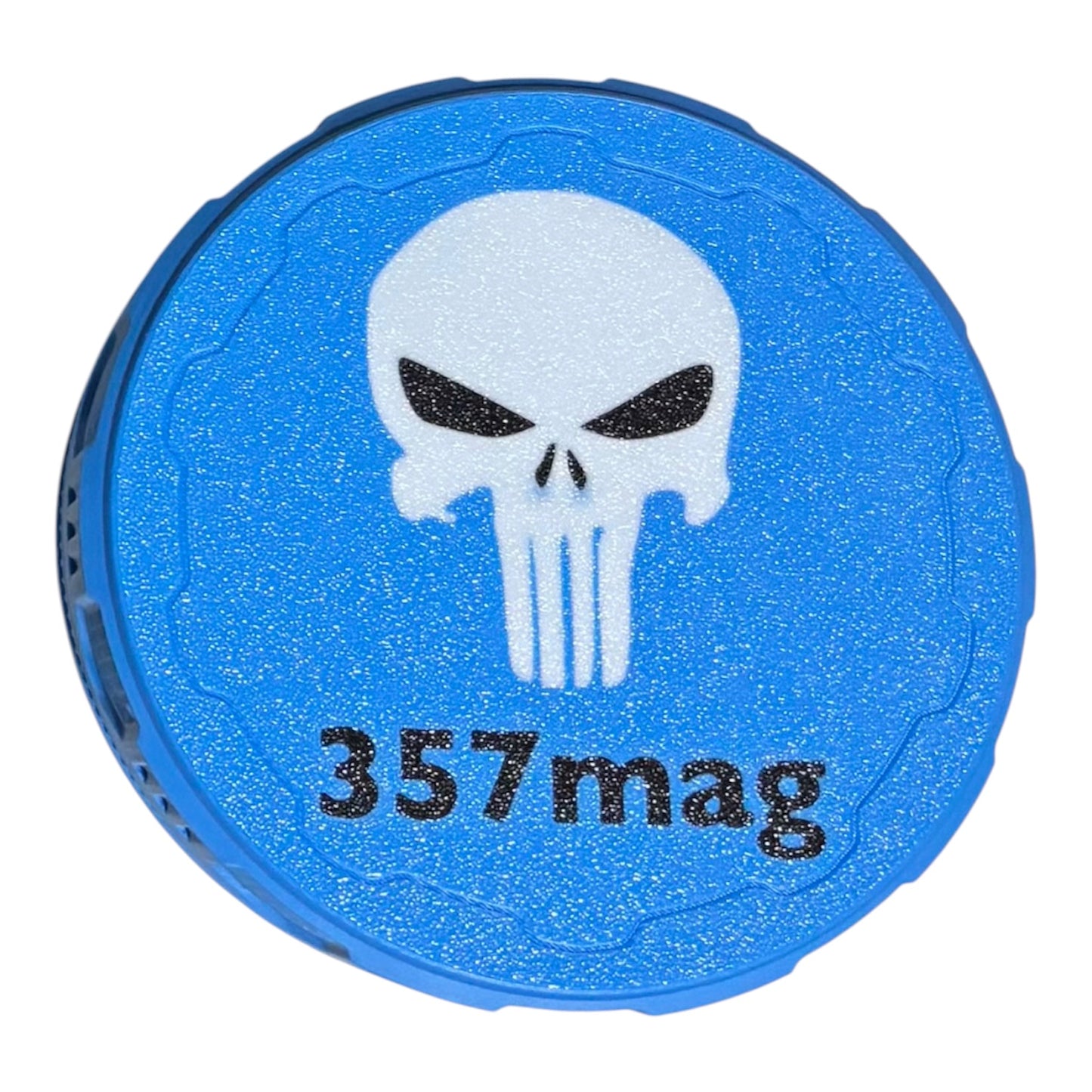 4-1/4" Ammo Can II - 357 - Punisher Lid - Cyan