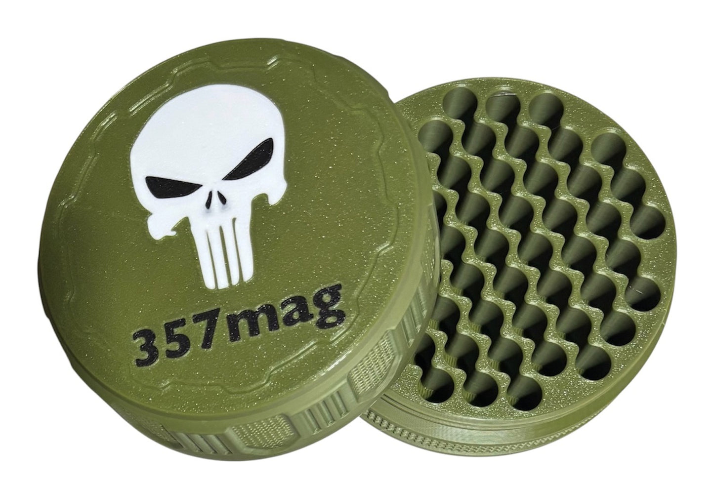 4-1/4" Ammo Can II - 357 - Punisher Lid - Army Green