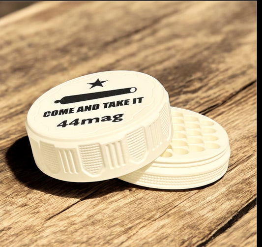 44MAG 4-1/4" Ammo Can II - Come and Take It Lid - White