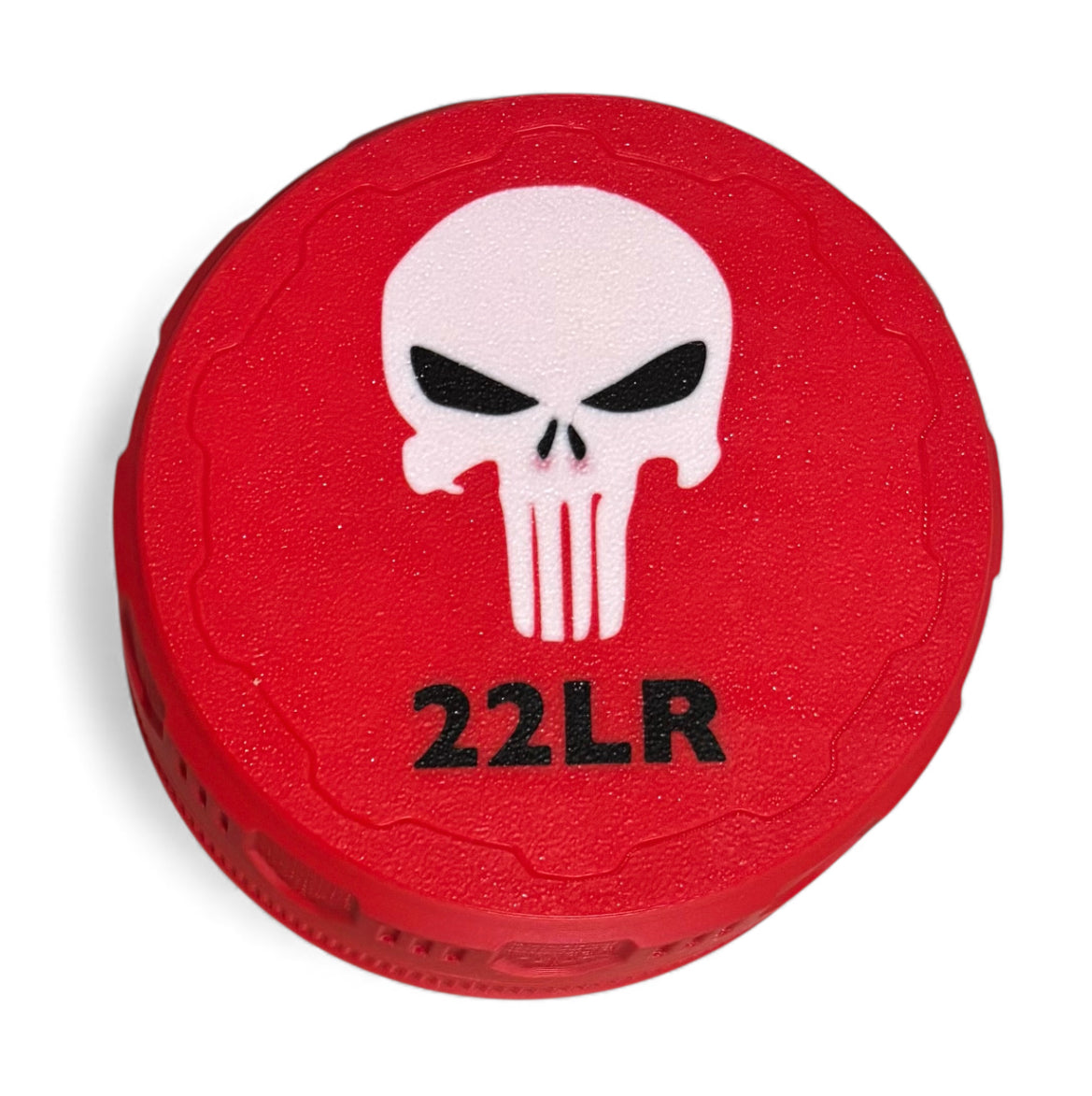 22LR 4-1/4" Ammo Can II - Punisher Lid - Red