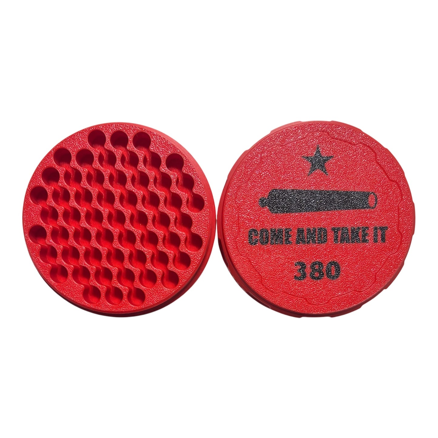 380 4-1/4" Ammo Can II - Come and Take It Lid - Red w/Black