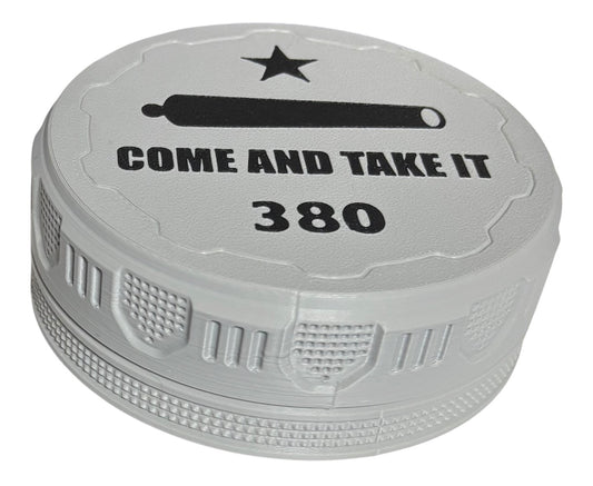 380 4-1/4" Ammo Can II - Come and Take It Lid - Gray w/Black
