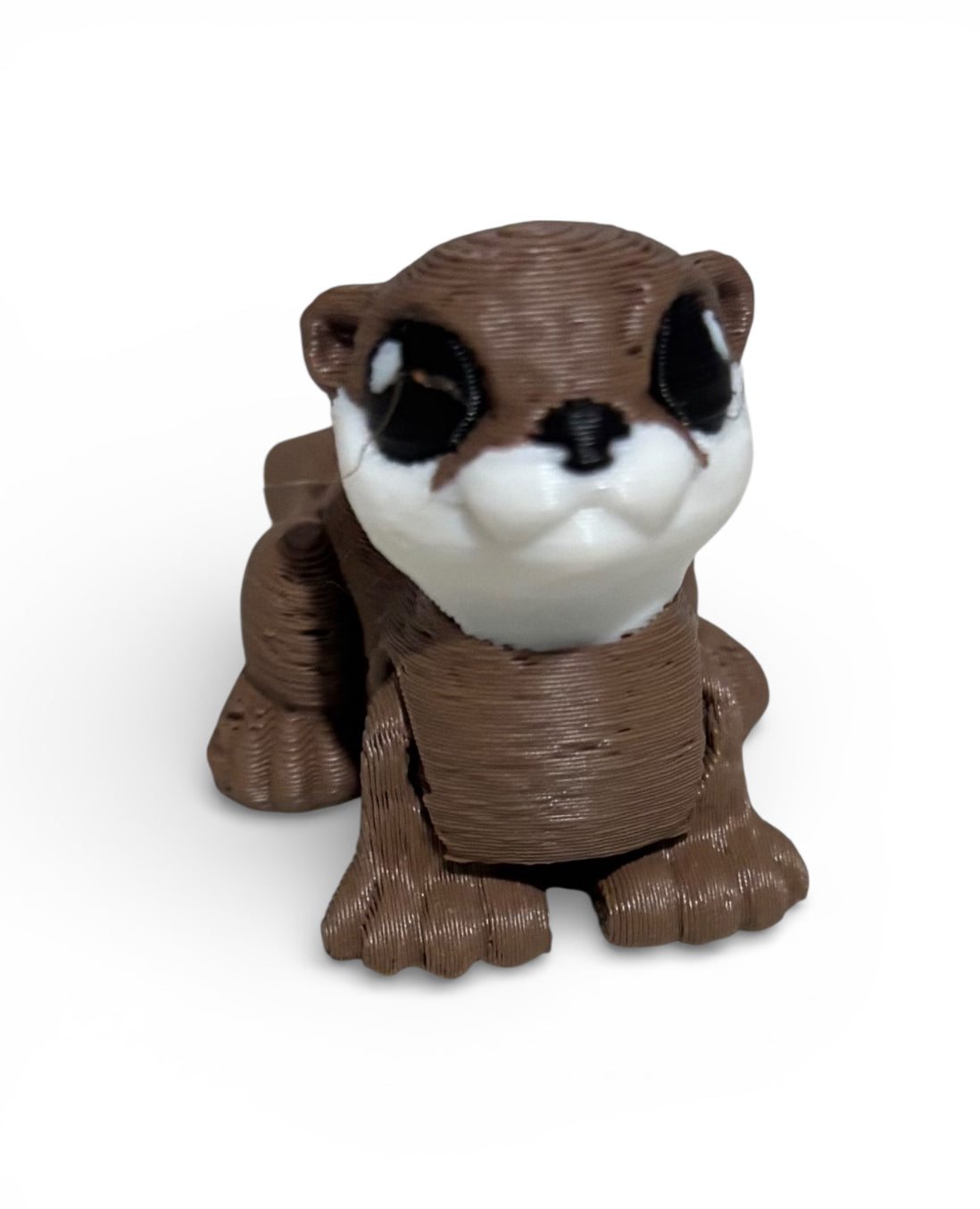 River Otter Hatchling- Brown/white/black