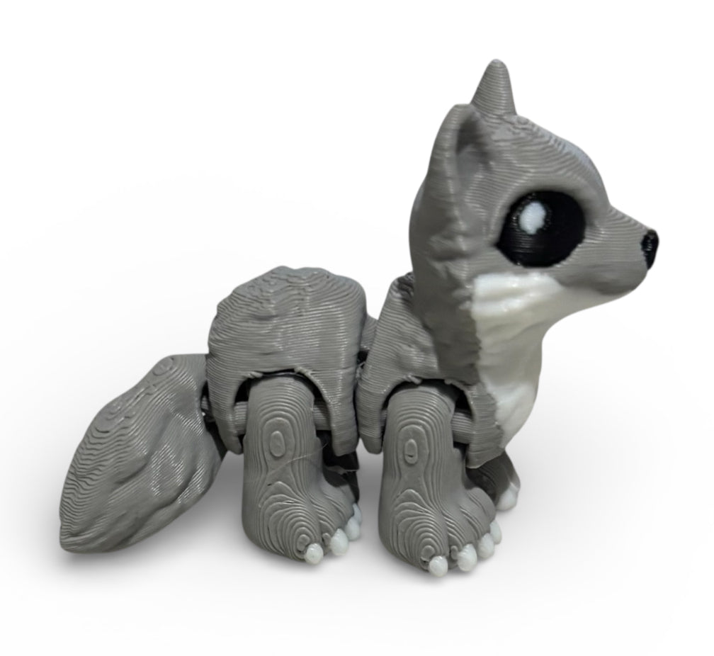 Wolf Hatchling-Gray, white,black