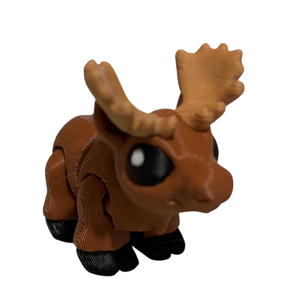 Moose Hatchling, Brown, white, black