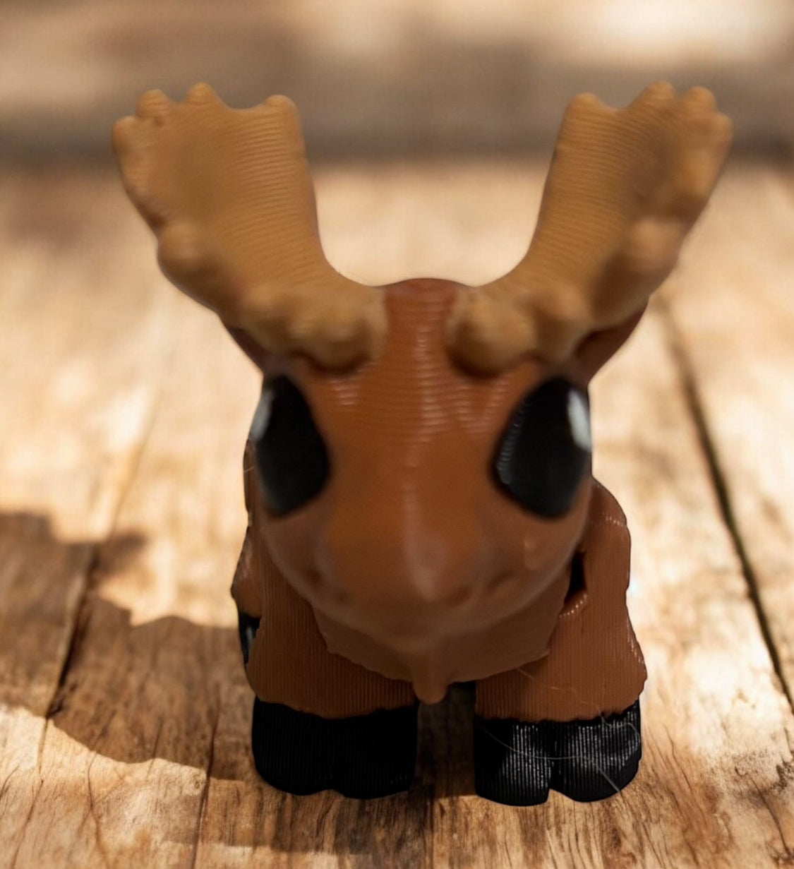 Moose Hatchling, Brown, white, black