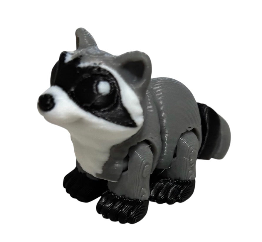 Racoon Hatchling-gray,black/white