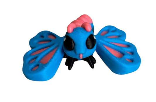 Butterfly Hatchling - Cyan,Pink,Black,White