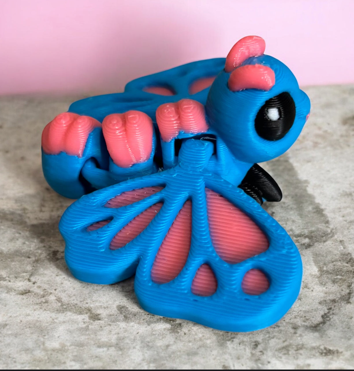 Butterfly Hatchling - Cyan,Pink,Black,White
