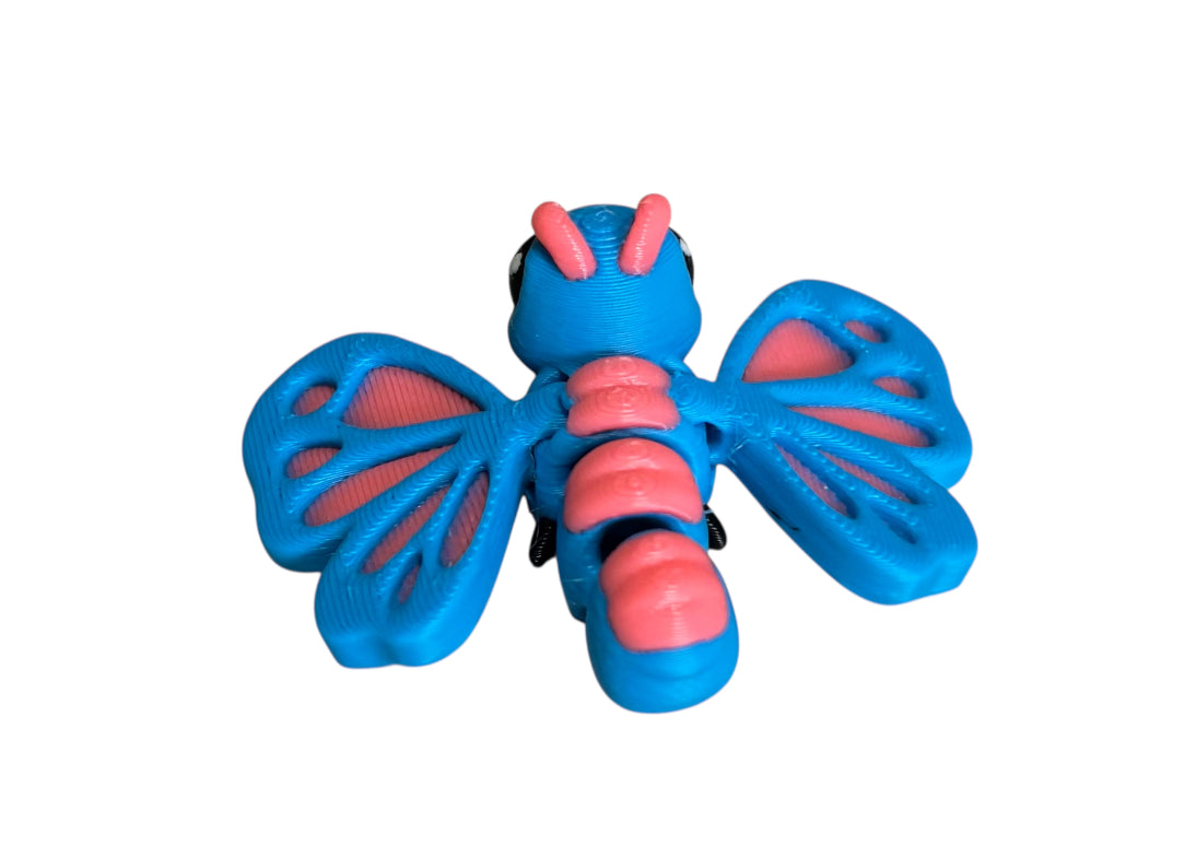 Butterfly Hatchling - Cyan,Pink,Black,White