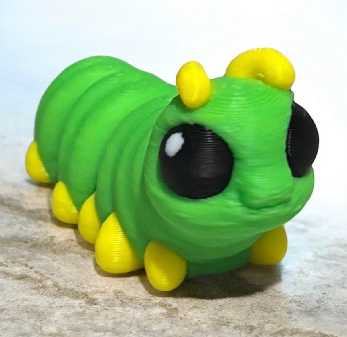 Caterpillar Hatchling- Green/yellow