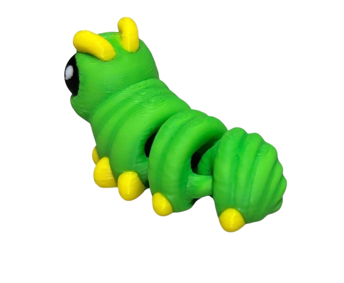 Caterpillar Hatchling- Green/yellow