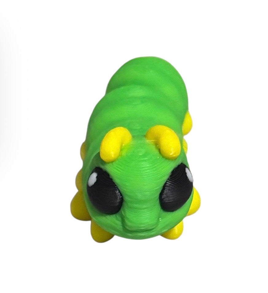 Caterpillar Hatchling- Green/yellow