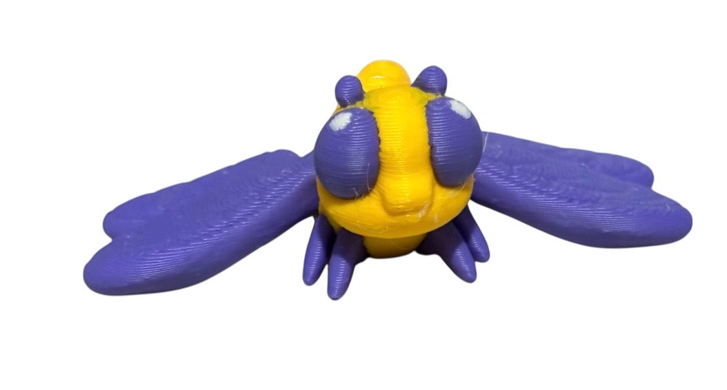 Dragonfly Hatchling-Yellow/Purple