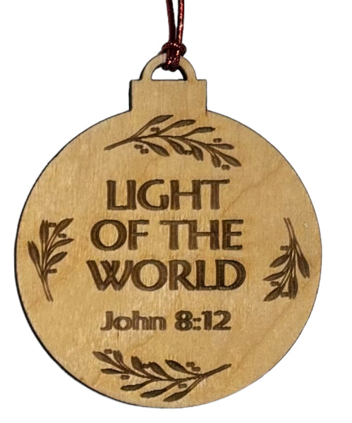 Names of Christ Ornaments 3" Light of the World