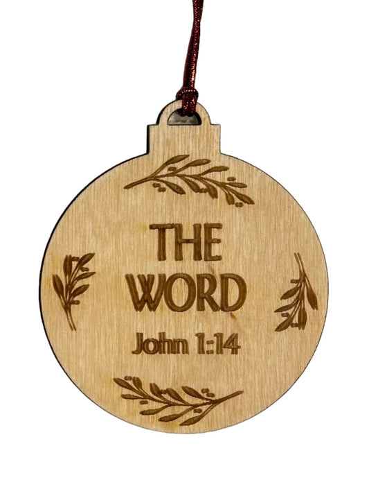 Names of Christ Ornaments 3" - The Word