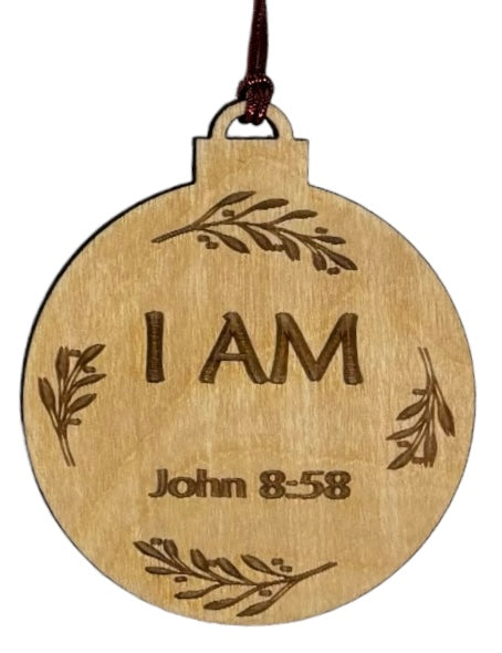 Names of Christ Ornaments 3" - I AM