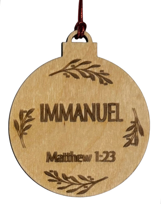 Names of Christ Ornaments 3" - Immanuel