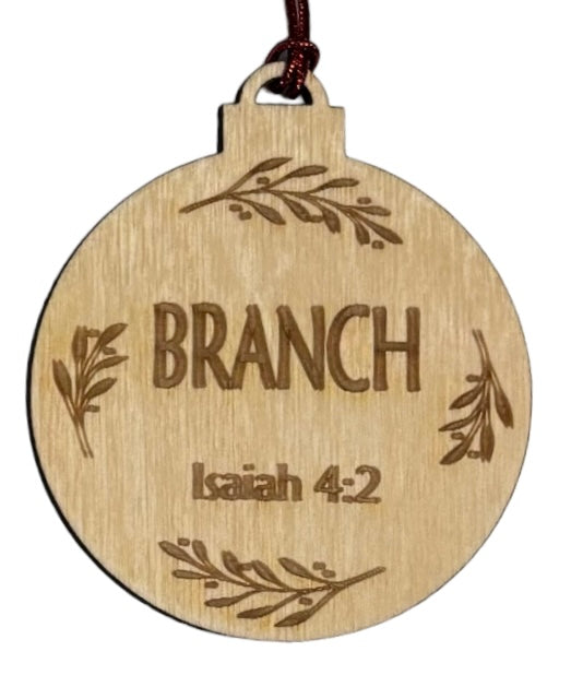 Names of Christ Ornaments 3" - Branch