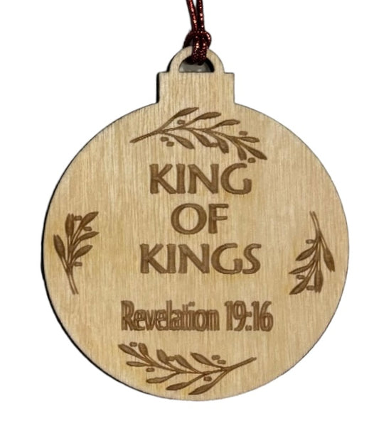 Names of Christ Ornaments 3" - King of Kings