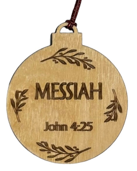 Names of Christ Ornaments 3" - Messiah