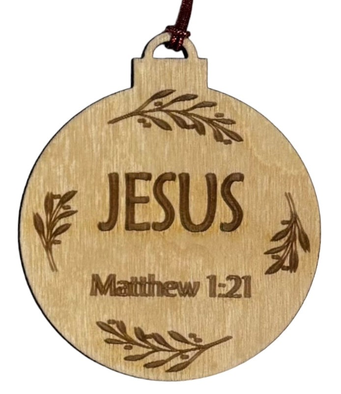 Names of Christ Ornaments 3" - Jesus