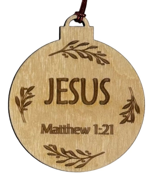 Names of Christ Ornaments 3" - Jesus
