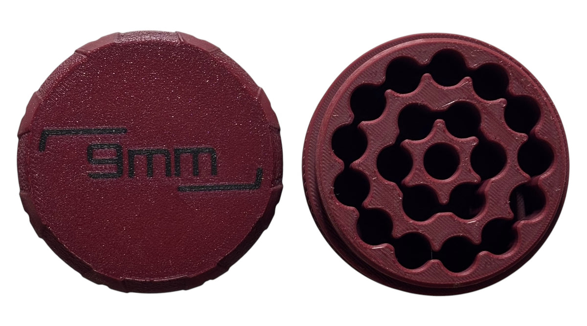 9mm Pocket Ammo Box - Maroon
