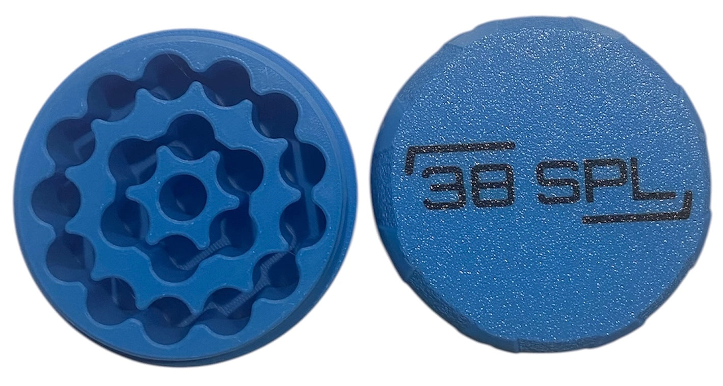 38SPL Pocket Ammo Box - CYAN