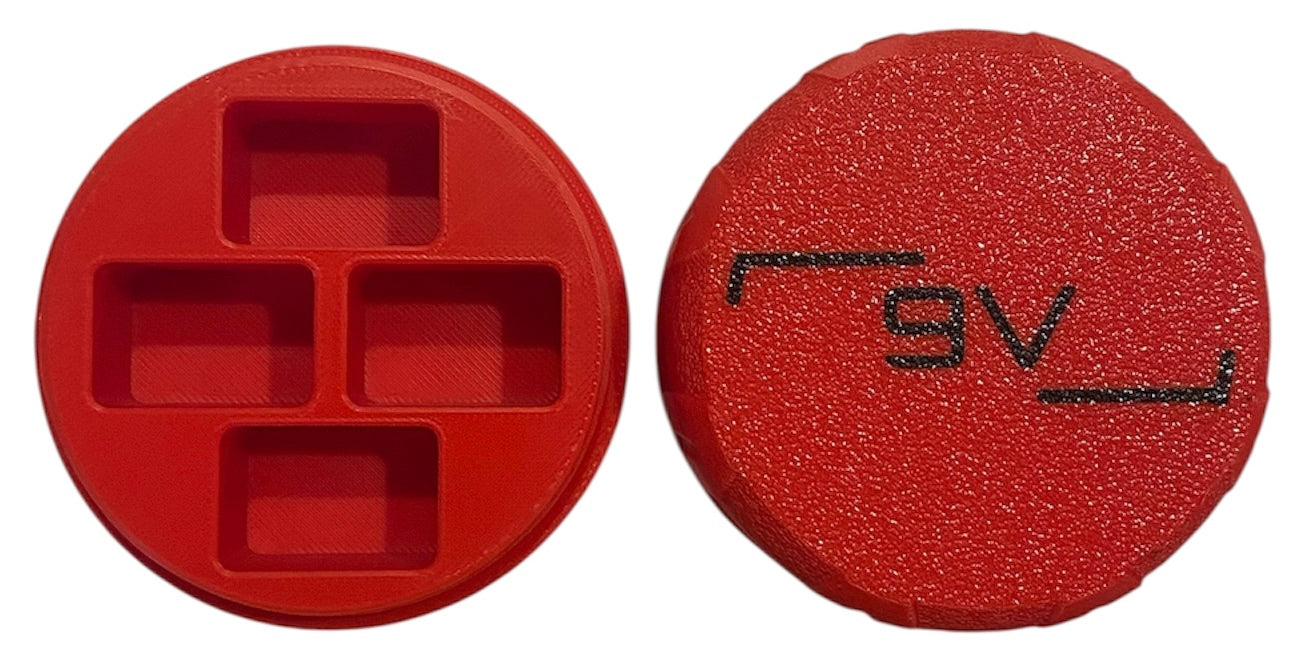 9V Pocket Battery Box - RED