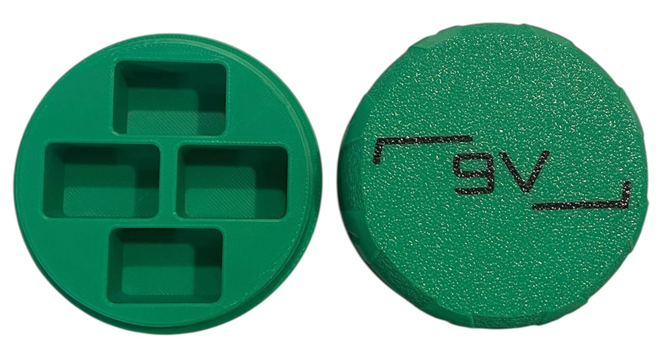 9V Pocket Battery Box - GREEN