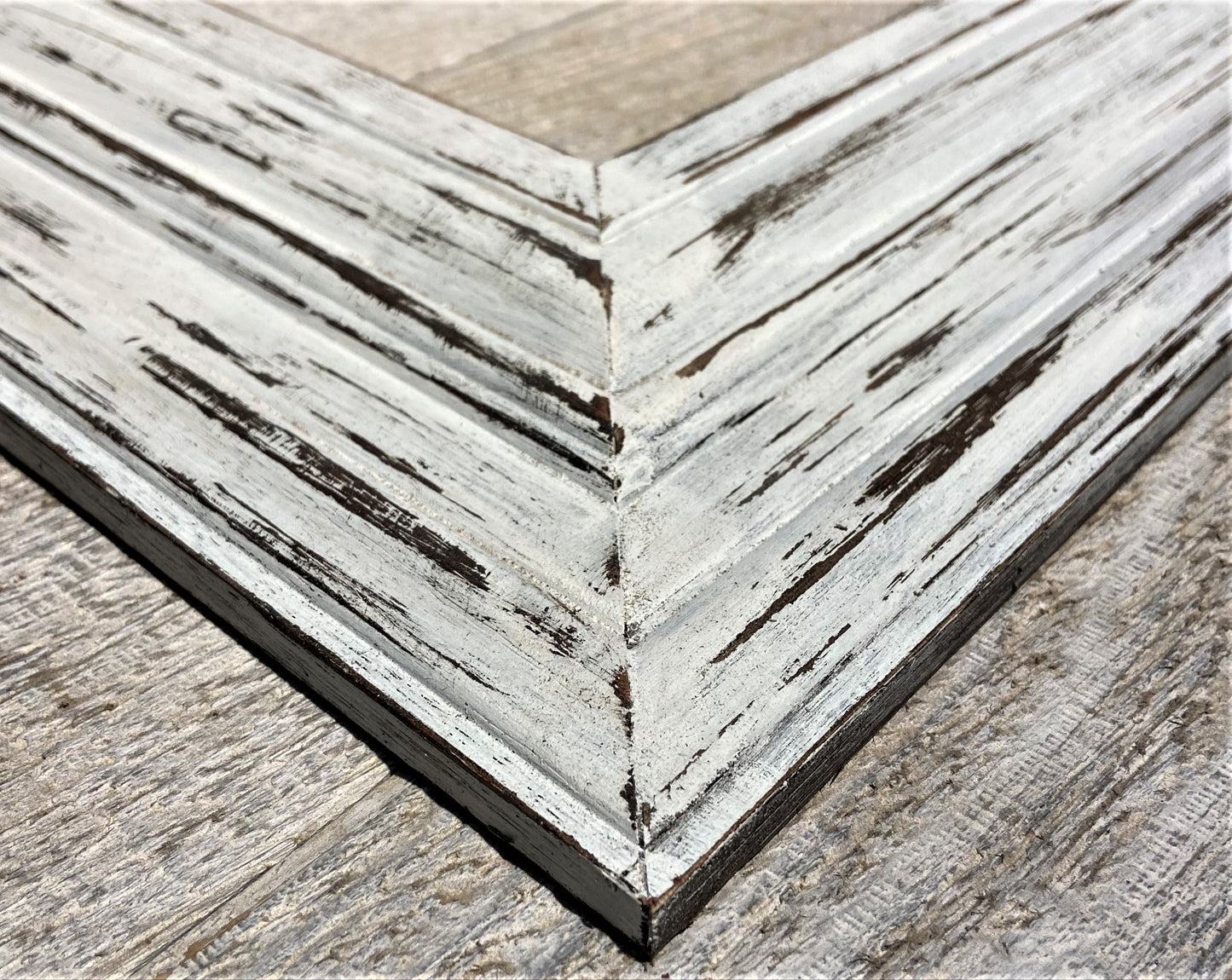 Picture Frame 3-1/2" Cotton Distressed - A444-400