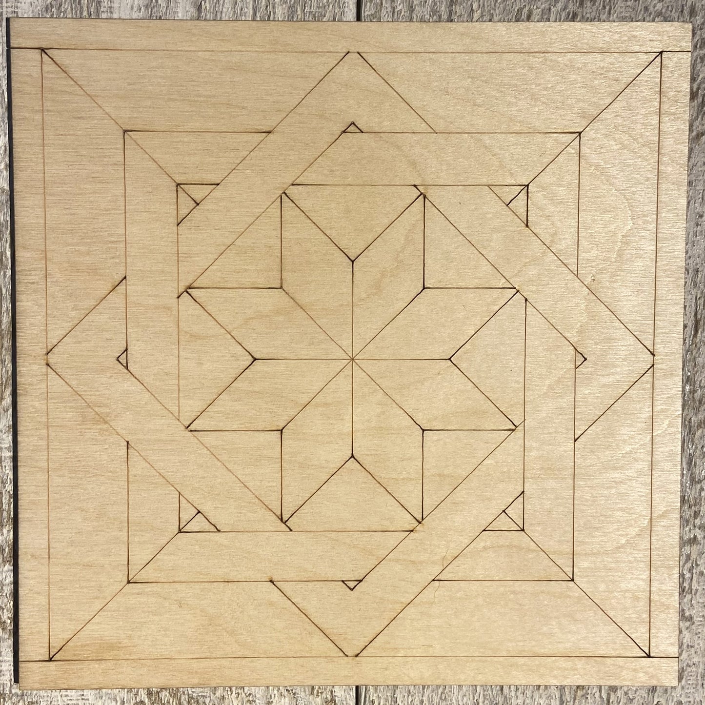 Ready to Paint Shape - 1/8" Birch - Barn Quilt - S422