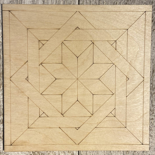 Ready to Paint Shape - 1/8" Birch - Barn Quilt - S422