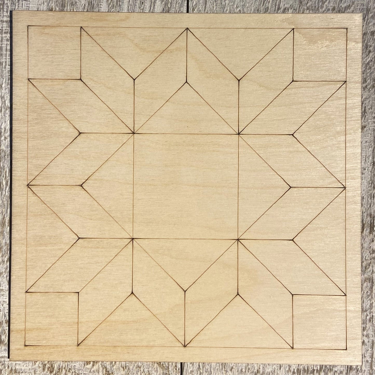Ready to Paint Shape - 1/8" Birch - Barn Quilt - S424