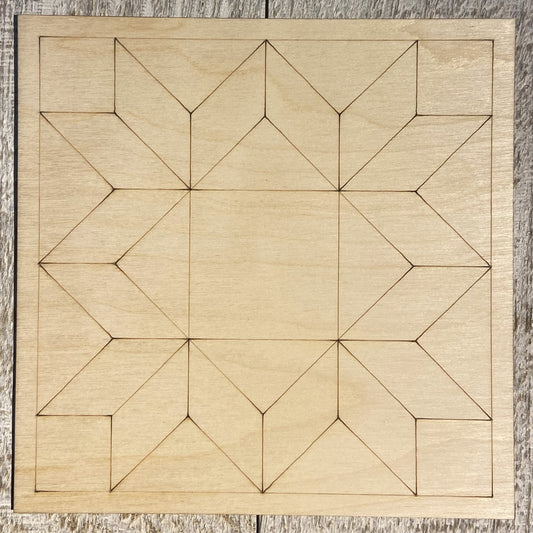 Ready to Paint Shape - 1/8" Birch - Barn Quilt - S424