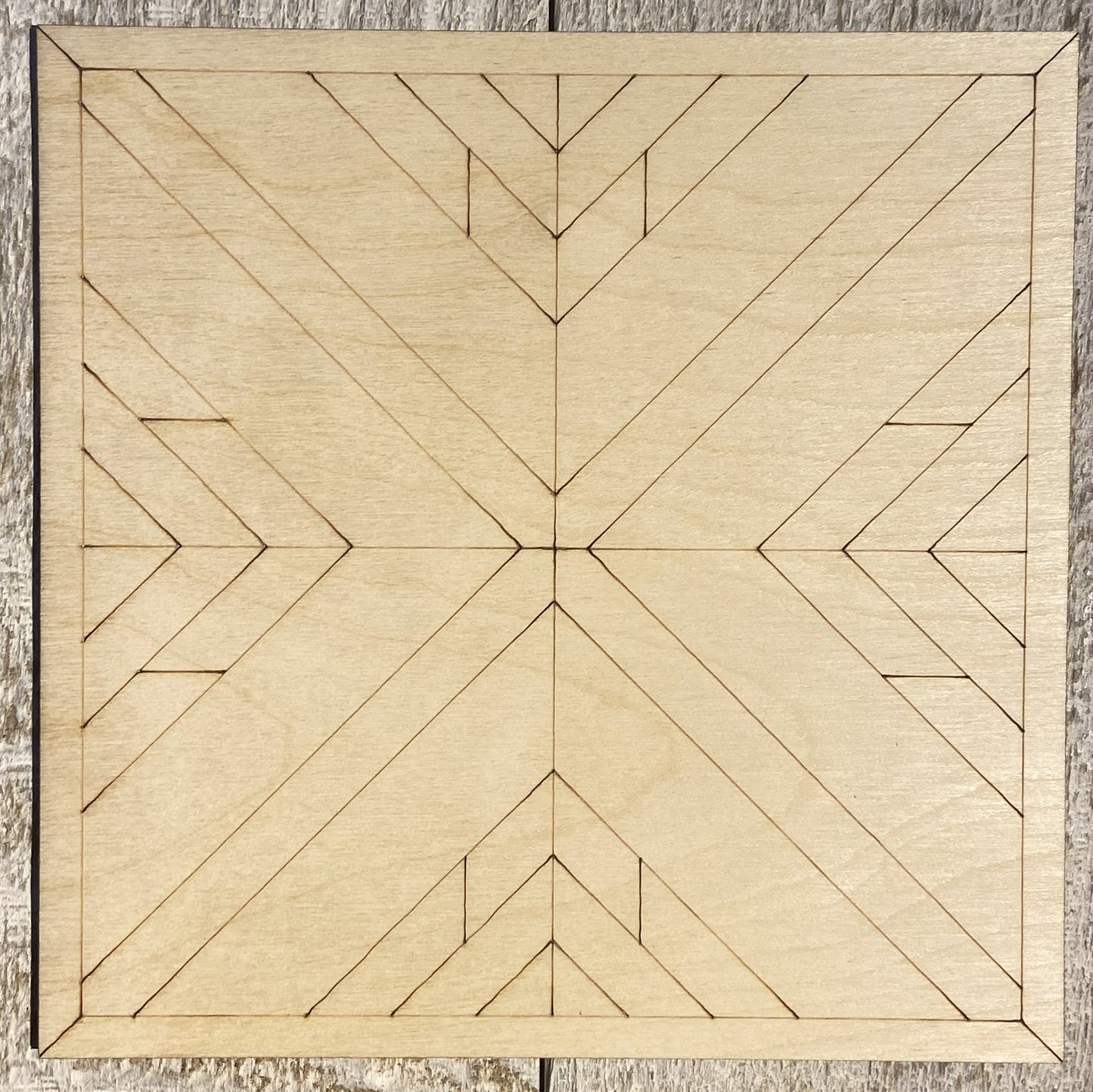 Ready to Paint Shape - 1/8" Birch - Barn Quilt - S425