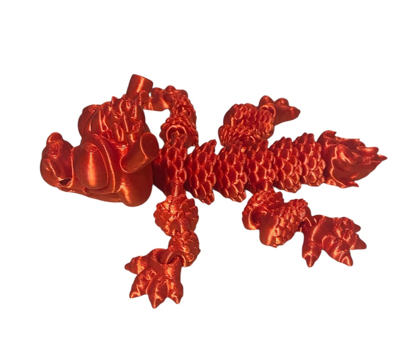 3D printed - 5" Chinese Dragon - Candy Red