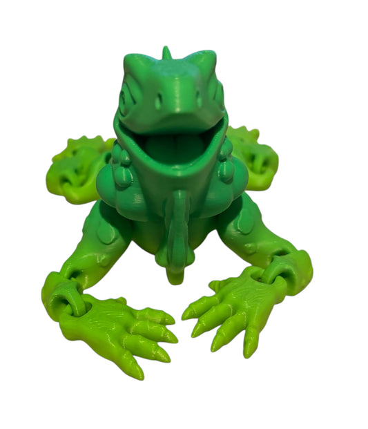 3D Printed - 12" Iguana - Mint Lime