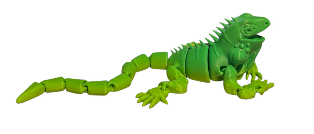 3D Printed - 12" Iguana - Mint Lime