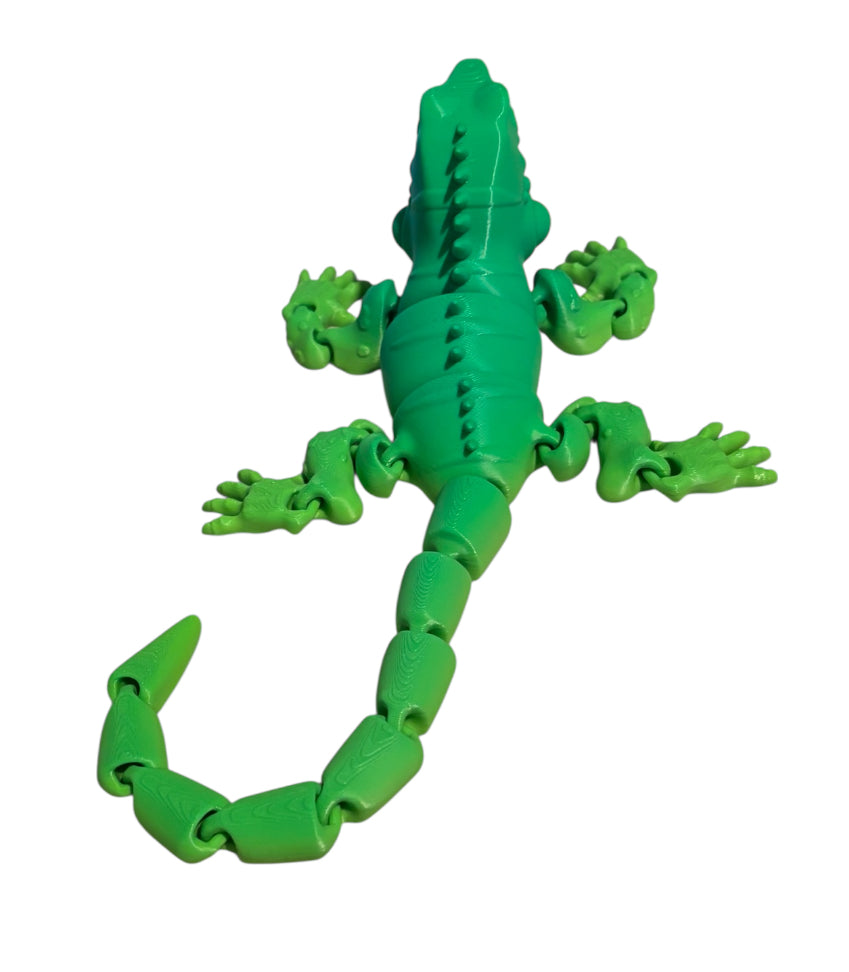 3D Printed - 12" Iguana - Mint Lime