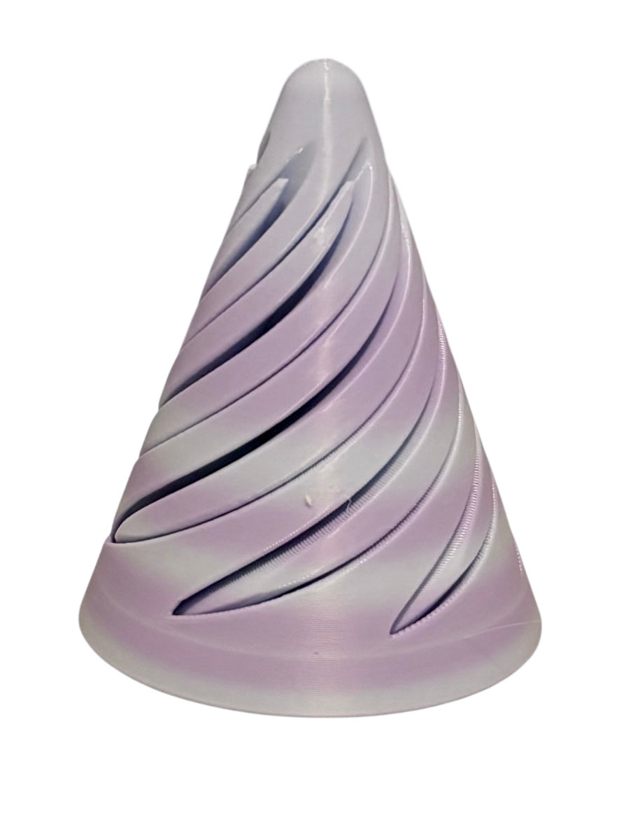 Pass Through Fidget Cone - 3-1/2" x 3" - BLUEBERRY