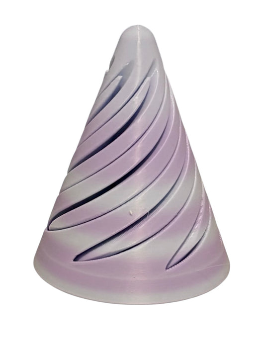Pass Through Fidget Cone - 3-1/2" x 3" - BLUEBERRY