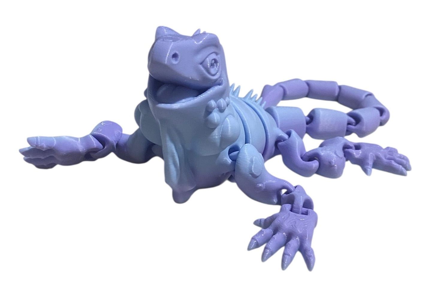 3D Printed - 12" Iguana - Blueberry