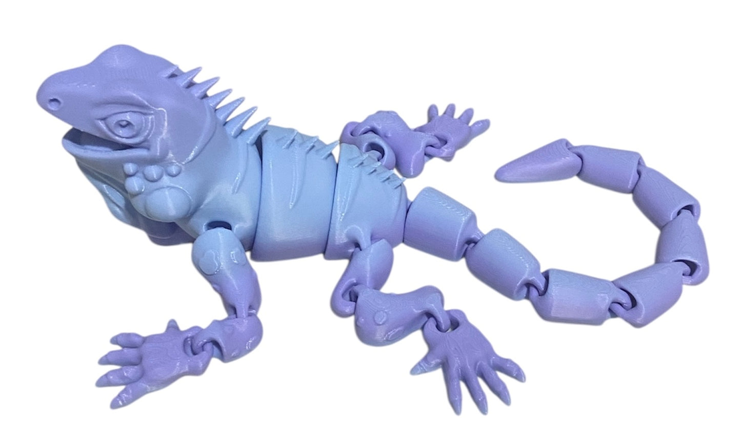 3D Printed - 12" Iguana - Blueberry