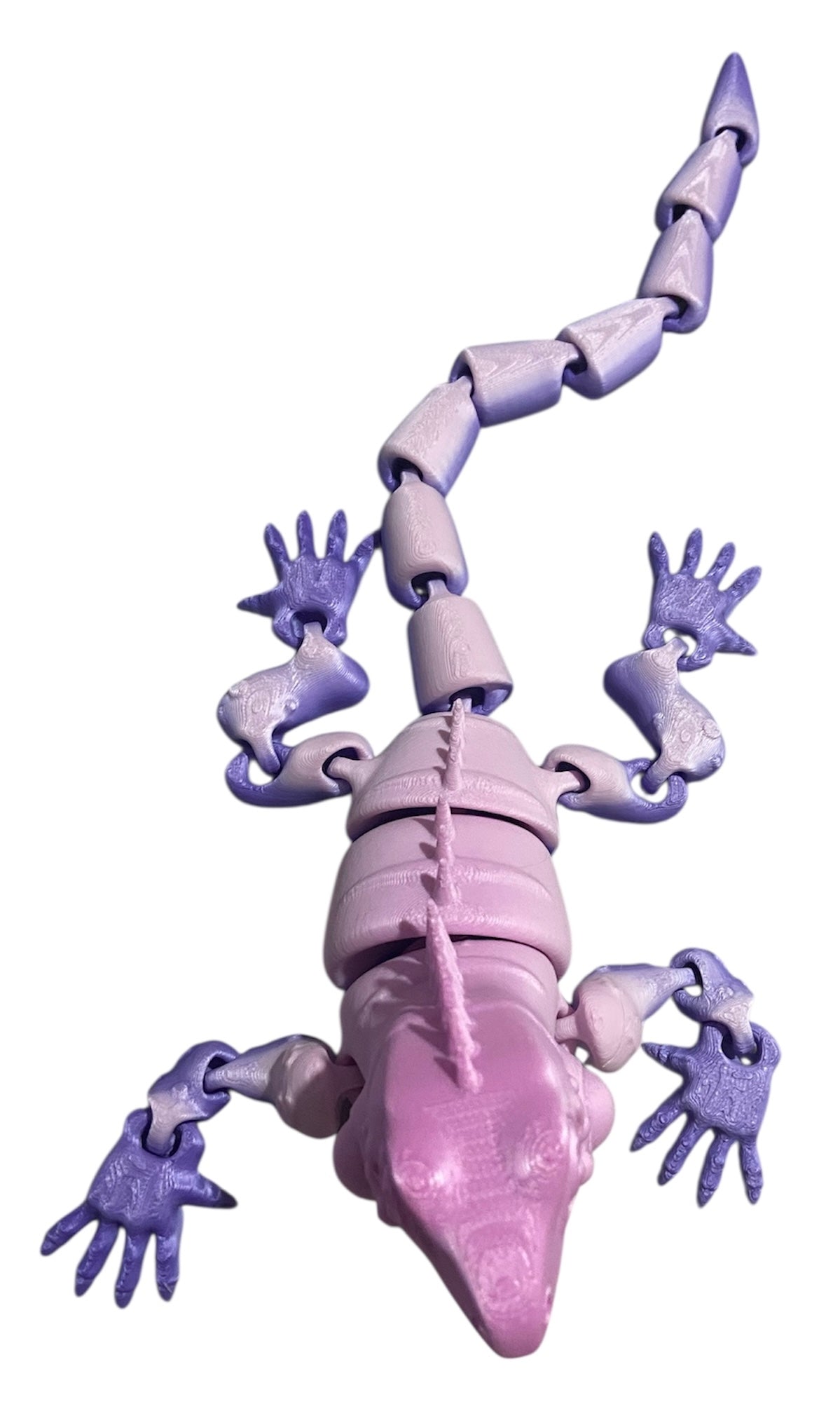 3D Printed - 12" Iguana - Rainbow 03