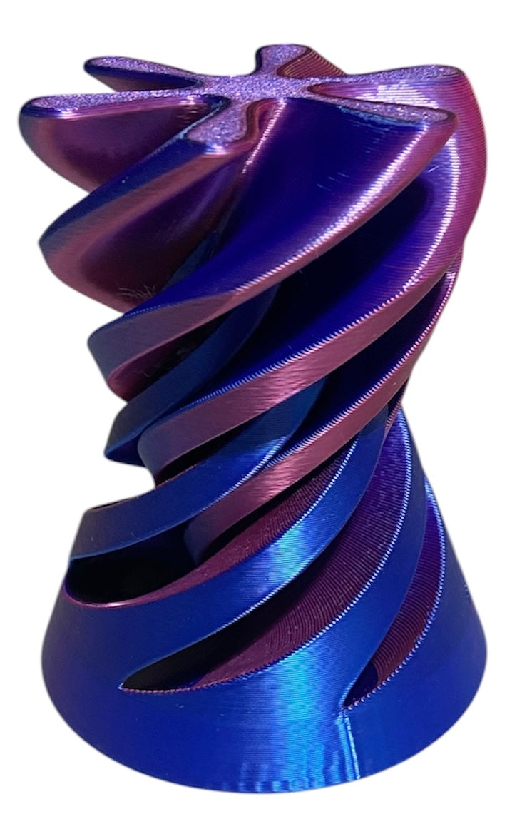 Pass Through Fidget Cone - 2-1/2" x 2" - Red / Blue